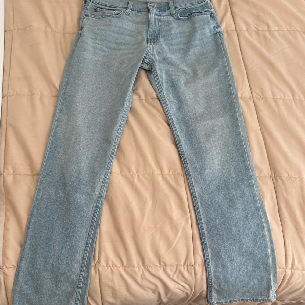 Hollister Women's Sky Blue Skinny Jeans - Picture 6 of 6